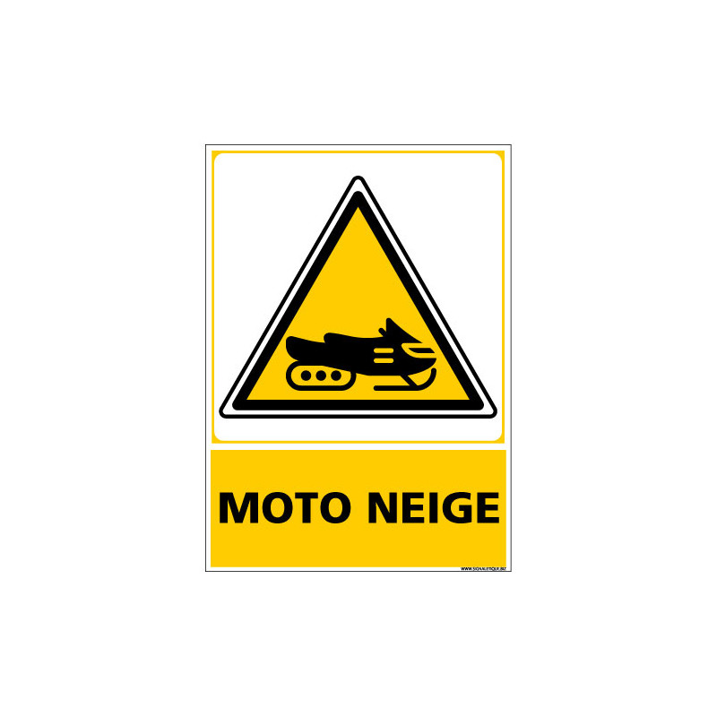 PANNEAU DANGER MOTONEIGE (C1444)