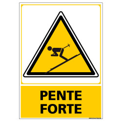 PANNEAU ATTENTION PENTE FORTE (C1447)