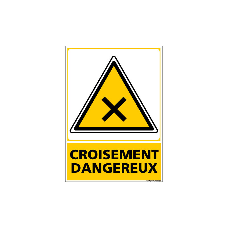 PANNEAU CROISEMENT DANGEREUX (C1449)
