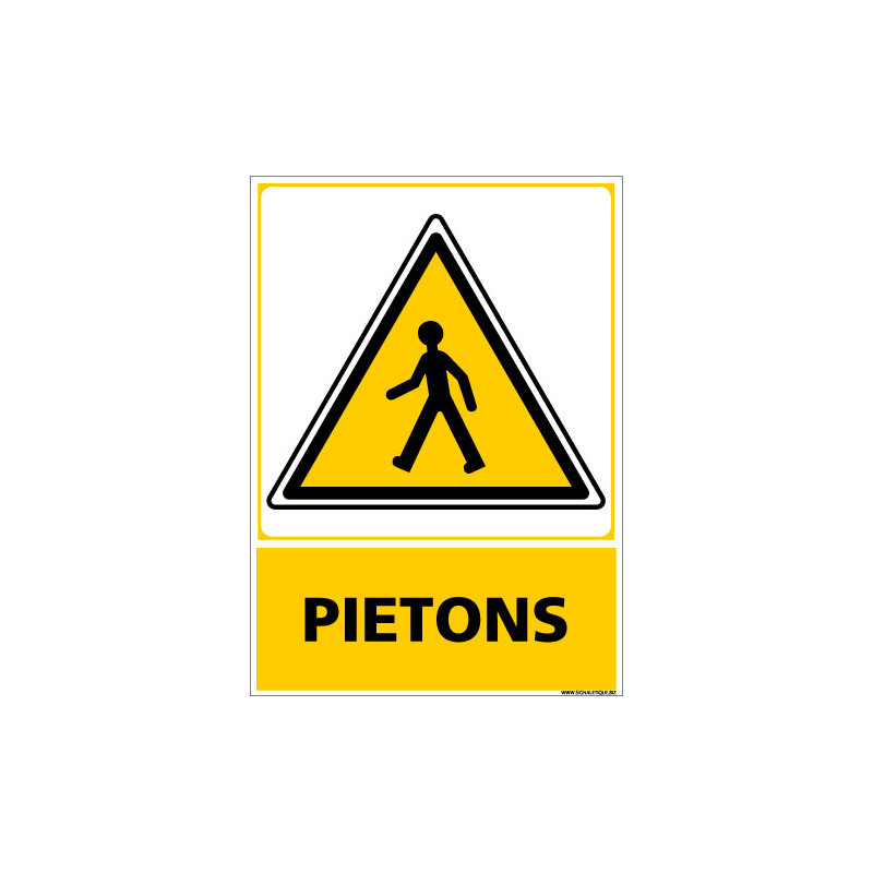 PANNEAU ATTENTION PIETONS (C1454)