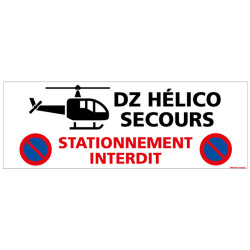 PANNEAU DZ HELICO SECOURS STATIONNEMENT (D1094)