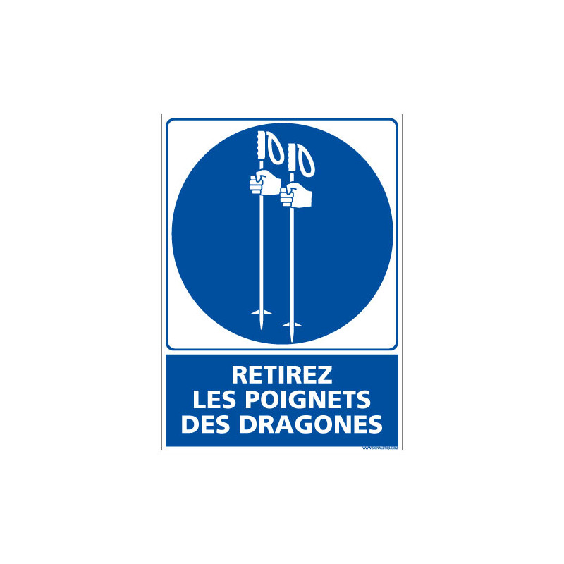 PANNEAU RETIREZ LES POIGNETS DES DRAGONES (E0671)