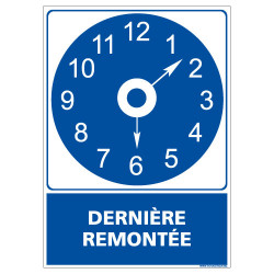 PANNEAU HEURE DE LA DERNIERE REMONTEE (E0674)