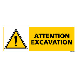 Panneau ATTENTION EXCAVATION (C0279)