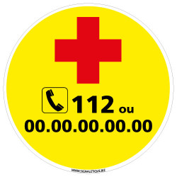 PANNEAU NUMEROS D'URGENCE (G1318)