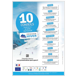 PANNEAU 10 CONSEILS POUR LE SKI (G1321)