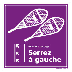 PANNEAU RAQUETTES SERREZ A GAUCHE (H0286)