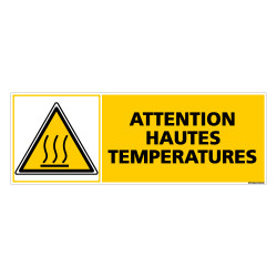 Panneau ATTENTION HAUTE TEMPERATURE (C0280)