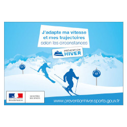 PANNEAU PREVENTIF VITESSE EN SKI (H0375)