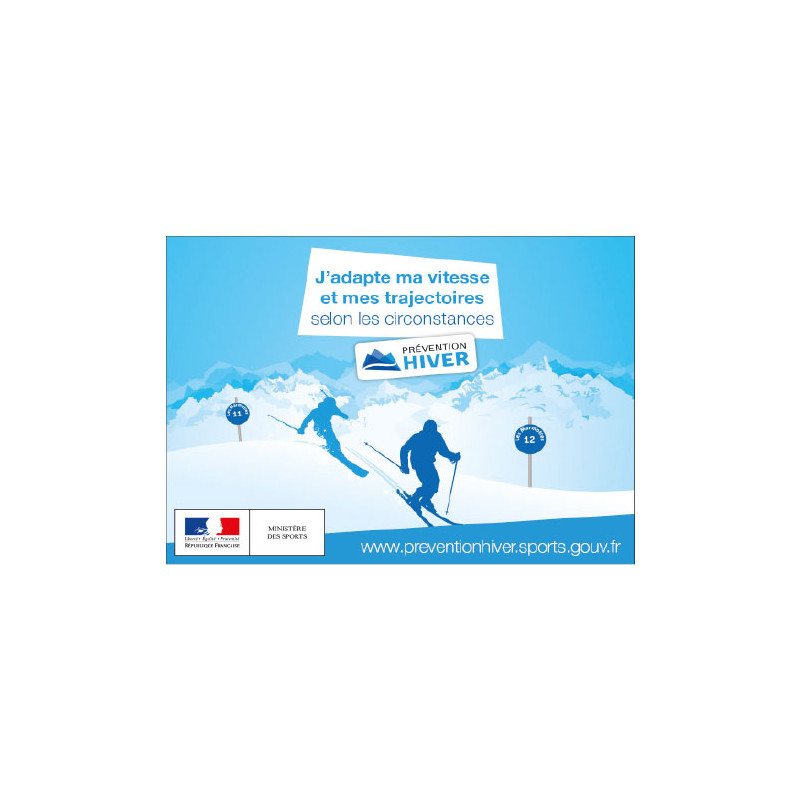 PANNEAU PREVENTIF VITESSE EN SKI (H0375) PANNEAU PREVENTIF VITESSE EN SKI (H0375)