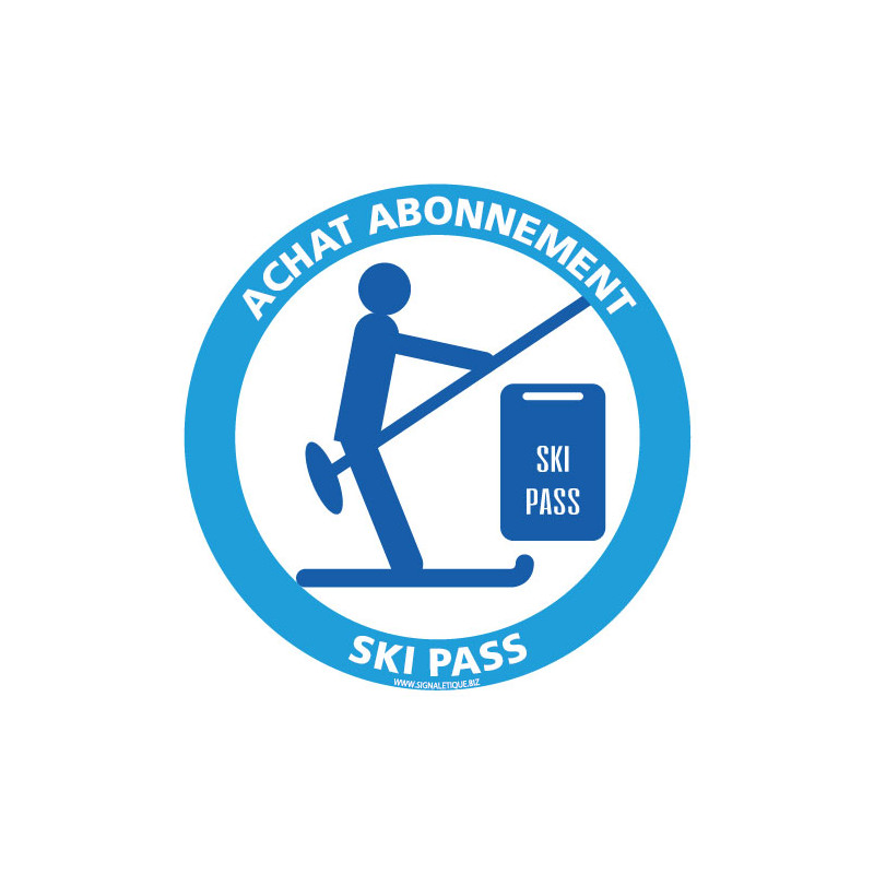 PANNEAU ACHAT ABONNEMENT DE SKI PASS (H0377) PANNEAU ACHAT ABONNEMENT DE SKI PASS (H0377)