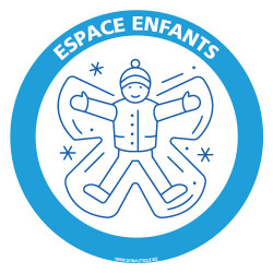 PANNEAU INFORMATION ESPACE ENFANT SPECIAL HIVER (H0391)