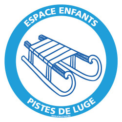 PANNEAU INFORMATION ESPACE ENFANT SPECIAL LUGE (H0392)