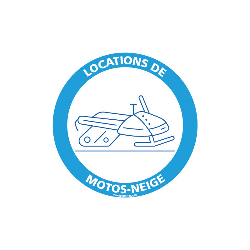 PANNEAU INFORMATION LOCATION DE MOTO NEIGE (H0394) PANNEAU INFORMATION LOCATION DE MOTO NEIGE (H0394)