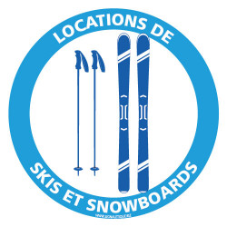 PANNEAU INFORMATION LOCATIONS DE SKI (H0396)