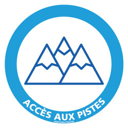 PANNEAU INFORMATION ACCES AUX PISTES (H0402)