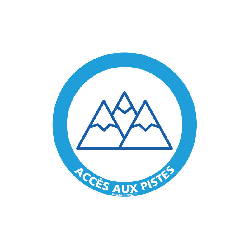 PANNEAU INFORMATION ACCES AUX PISTES (H0402)