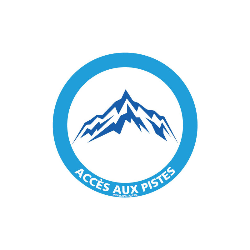 PANNEAU INFORMATION ACCES AUX PISTES SPECIAL HIVER (H0403)