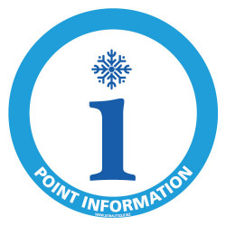 PANNEAU POINT INFORMATION TOURISTIQUE SPECIAL HIVER (H0405)