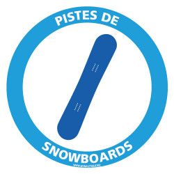 PANNEAU INFORMATION PISTE DE SNOWBOARDS (H0413)