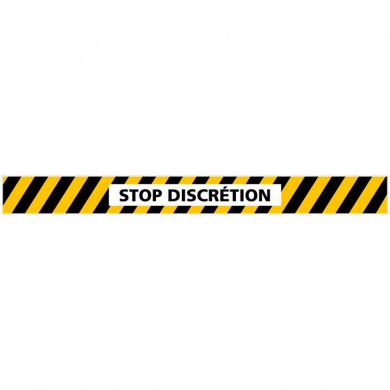 LOT DE 4 BANDES DE MARQUAGE AU SOL STOP DISCRETION (G1157)