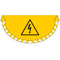 ADHESIF SOL ANTIDERAPANT SIGNALISATION DANGER ELECTRIQUE (G1263)