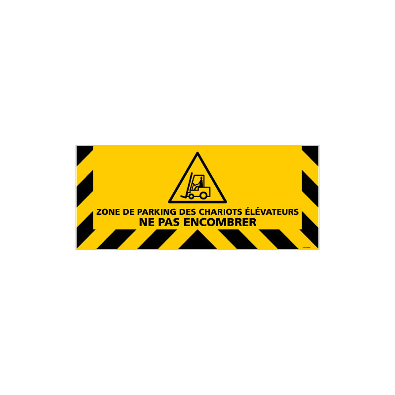 ADHESIF ZONE DE PARKING DES CHARIOTS ELEVATEURS NE PAS ENCOMBRER (G1309) ADHESIF ZONE DE PARKING DES CHARIOTS ELEVATEURS NE PAS ENCOMBRER (G1309)