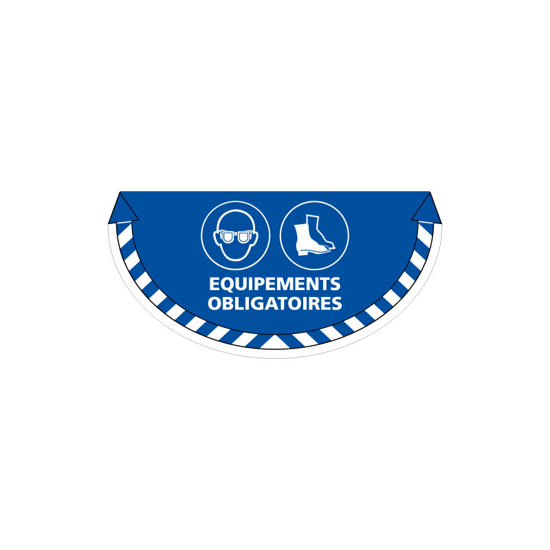 ADHESIF SOL ANTIDERAPANT SIGNALISATION EQUIPEMENT OBLIGATOIRE - LUNETTES ET CHAUSSURES (G1364) ADHESIF SOL ANTIDERAPANT SIGNALISATION EQUIPEMENT OBLIGATOIRE - LUNETTES ET CHAUSSURES (G1364)