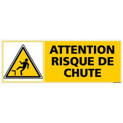 PANNEAU DANGER ATTENTION RISQUE DE CHUTE (C0303)