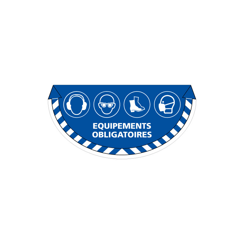 ADHESIF SOL ANTIDERAPANT SIGNALISATION EQUIPEMENT OBLIGATOIRE - LUNETTES , CASQUES, MASQUES ET CHAUSSURES (G1366) ADHESIF SOL ANTIDERAPANT SIGNALISATION EQUIPEMENT OBLIGATOIRE - LUNETTES , CASQUES, MASQUES ET CHAUSSURES (G1366)