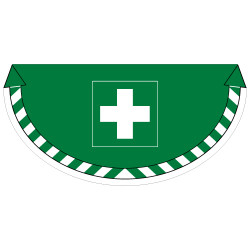 ADHESIF SOL ANTIDERAPANT SIGNALISATION PREMIERS SECOURS (G1368)