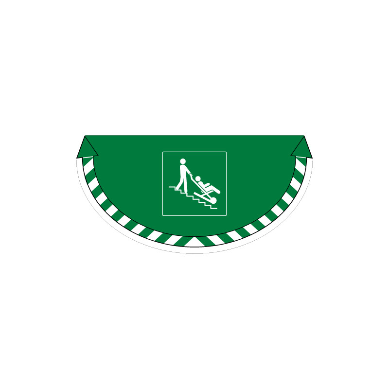 ADHESIF SOL ANTIDERAPANT SIGNALISATION CHAISE D'EVACUATION (G1371) ADHESIF SOL ANTIDERAPANT SIGNALISATION CHAISE D'EVACUATION (G1371)