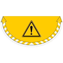 ADHESIF SOL ANTIDERAPANT SIGNALISATION DANGER (G1372)
