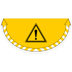 ADHESIF SOL ANTIDERAPANT SIGNALISATION DANGER (G1372)