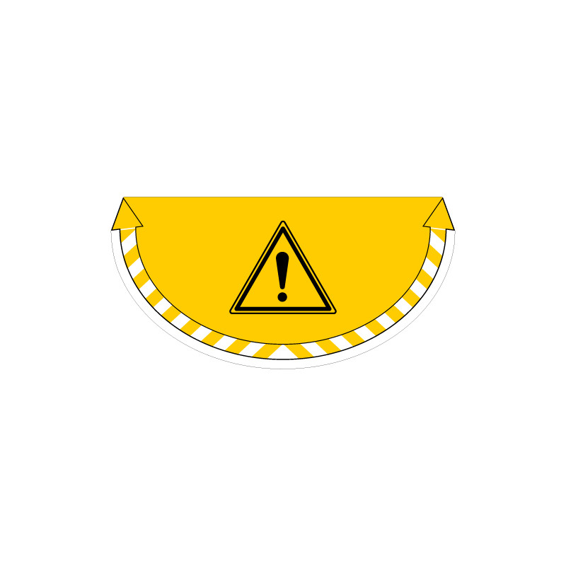 ADHESIF SOL ANTIDERAPANT SIGNALISATION DANGER (G1372)