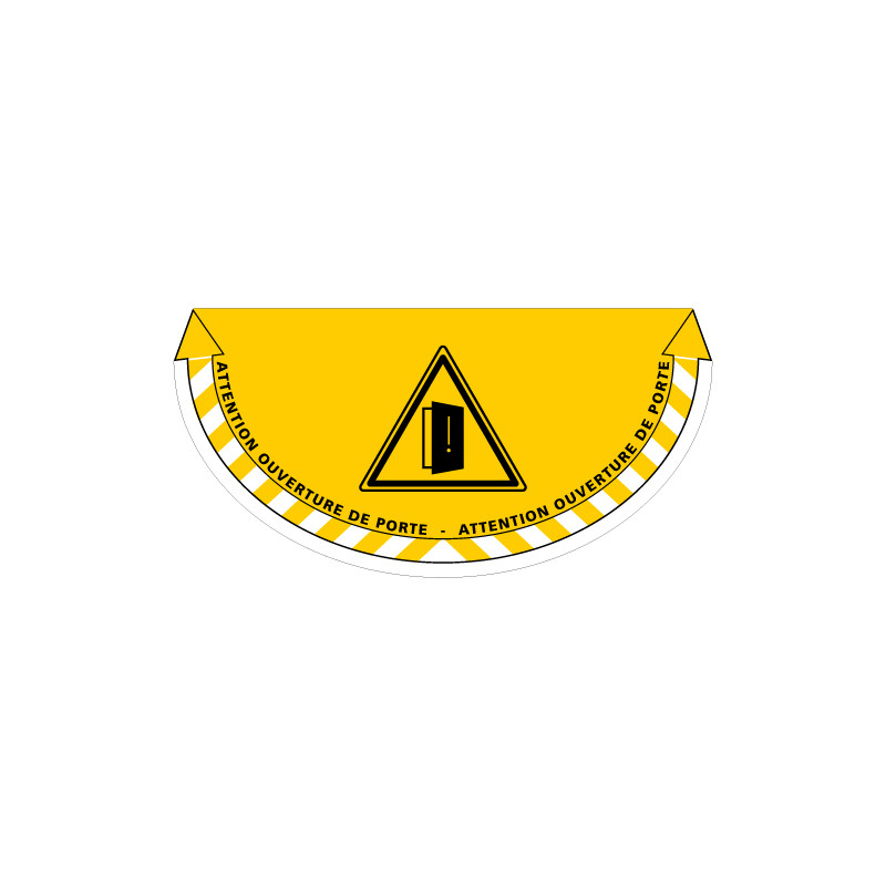 ADHESIF SOL ANTIDERAPANT SIGNALISATION ATTENTION OUVERTURE DE PORTE (G1373) ADHESIF SOL ANTIDERAPANT SIGNALISATION ATTENTION OUVERTURE DE PORTE (G1373)