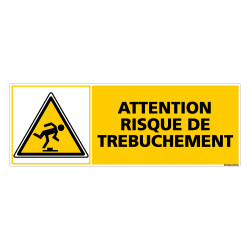 Panneau ATTENTION RISQUE DE TREBUCHEMENT (C0304)