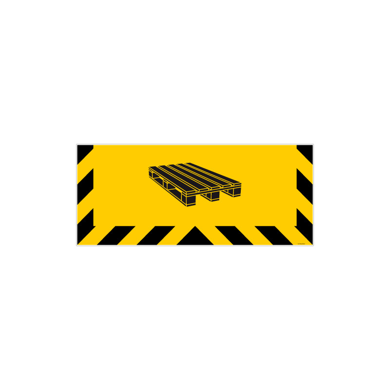 ADHESIF SOL ANTIDERAPANT ZONE D'EMPLACEMENT PALETTES (G1379) ADHESIF SOL ANTIDERAPANT ZONE D'EMPLACEMENT PALETTES (G1379)