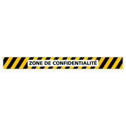 LOT DE 4 BANDES DE MARQUAGE AU SOL ZONE DE CONFIDENTIALITE ANTIDERAPANT (G1490)