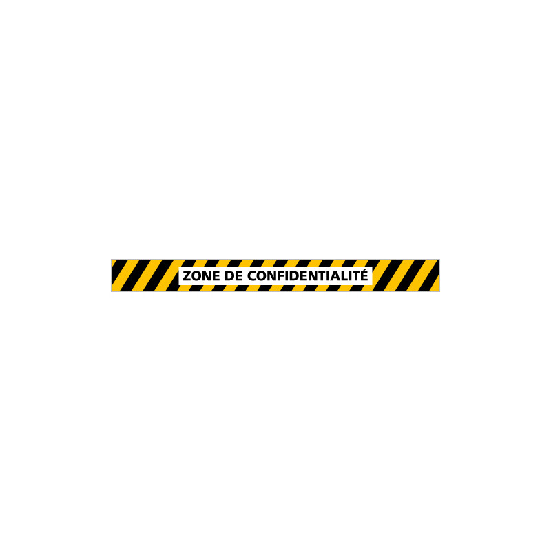 LOT DE 4 BANDES DE MARQUAGE AU SOL ZONE DE CONFIDENTIALITE ANTIDERAPANT (G1490) LOT DE 4 BANDES DE MARQUAGE AU SOL ZONE DE CONFIDENTIALITE ANTIDERAPANT (G1490)