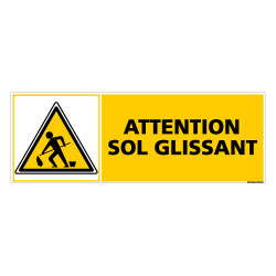 Panneau ATTENTION SOL GLISSANT (C0305)
