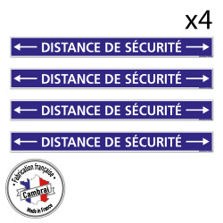BANDE SOL COVID 19 CORONAVIRUS - LOT DE 4 BANDE SOL COVID - DISTANCES DE SECURITE (O0043)
