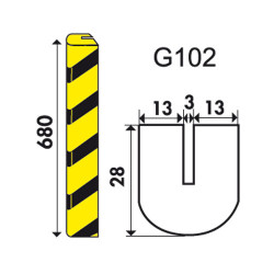 Protection des arêtes tranchantes - Mousse polyéthylène (WG102)