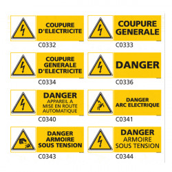 Panneau et Pictogramme de Signalisation danger electrique