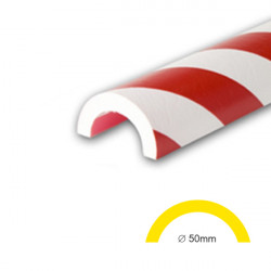 AMORTISSEURS DE CHOCS BLANC ET ROUGE SURFACE TUBES 50 (WN01067)