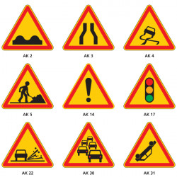 SIGNAUX DE DANGER AK - PANNEAUX DE CHANTIER