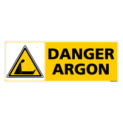 Panneau DANGER ARGON (C0342)