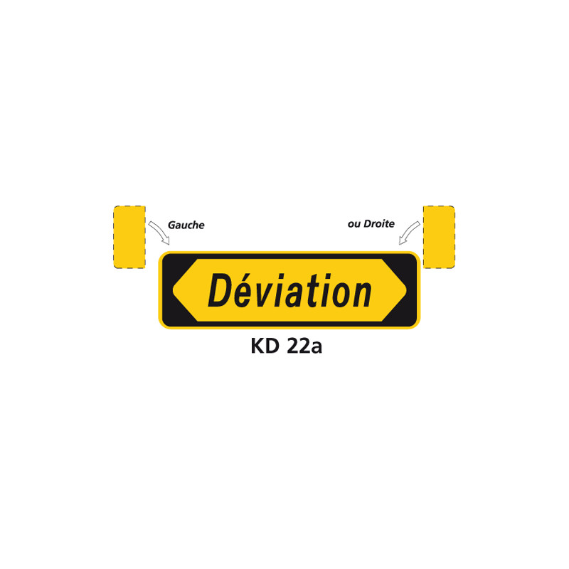 Signalisation de déviation Type KD22 signalisation - SÉMIO