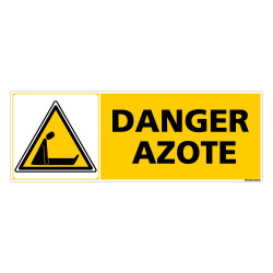 Panneau DANGER AZOTE (C0345)