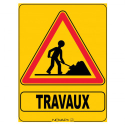 PANNEAU DE CHANTIER TRAVAUX (W0585)